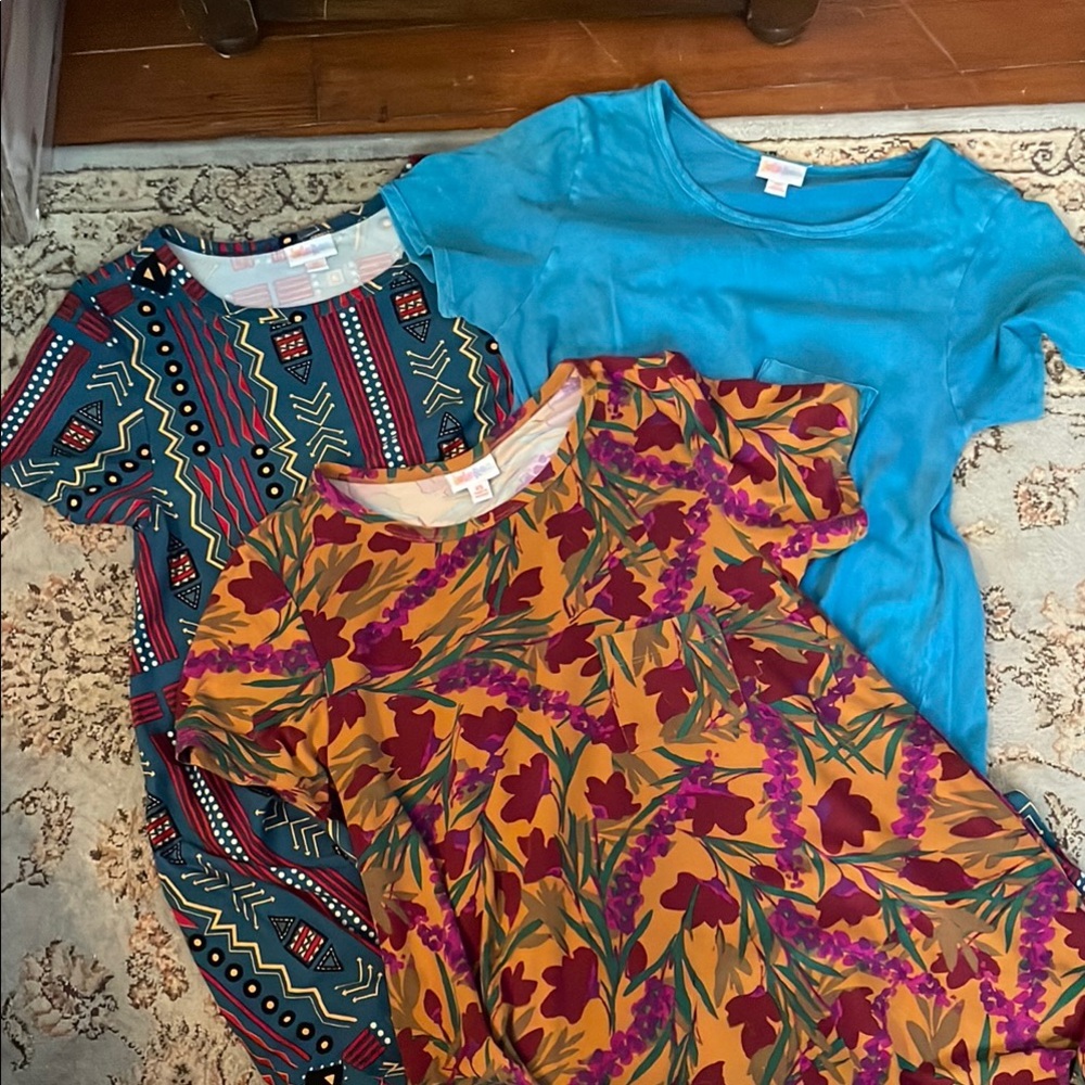 LuLaRoe Carly dress LOT | 3 dress bundle | size XS